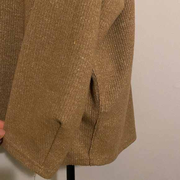 Easel Oversized Sweater in Tan - Picture 4 of 10